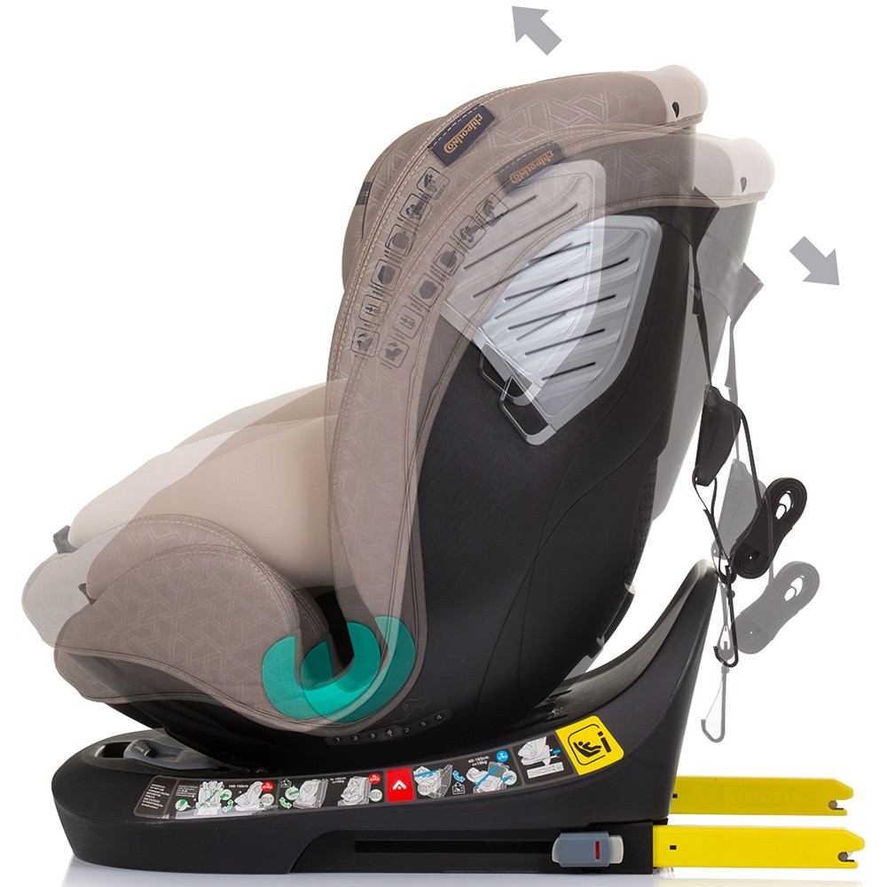 Scaun auto Chipolino Supreme cu sistem Isofix I-Size 40-150 cm macadamia - 4