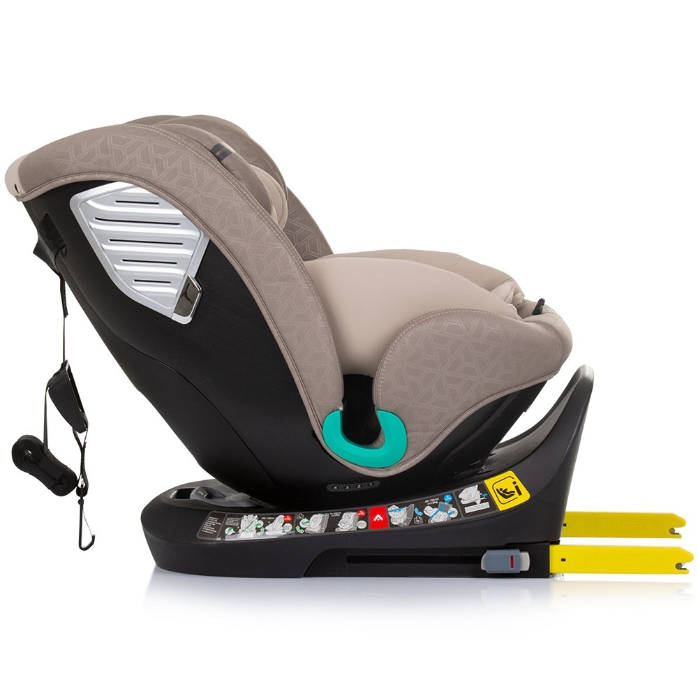 Scaun auto Chipolino Supreme cu sistem Isofix I-Size 40-150 cm macadamia - 6