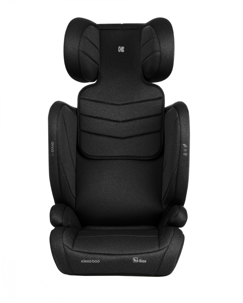 Scaun auto cu isofix KikkaBoo 100-150 cm i-Stand i-SIZE Black - 2 | YEO