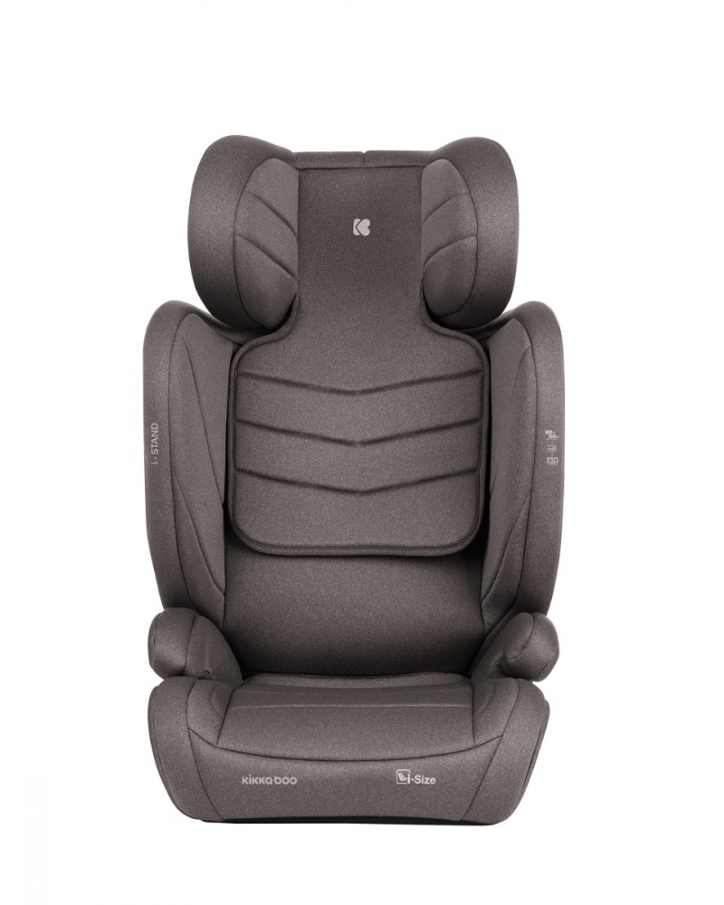 Scaun auto cu isofix KikkaBoo 100-150 cm i-Stand i-SIZE Brown - 1