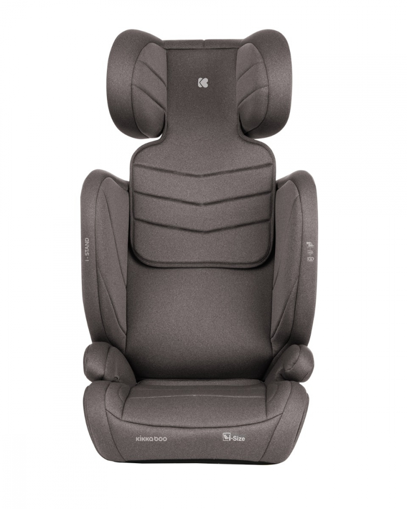 Scaun auto cu isofix KikkaBoo 100-150 cm i-Stand i-SIZE Brown - 2