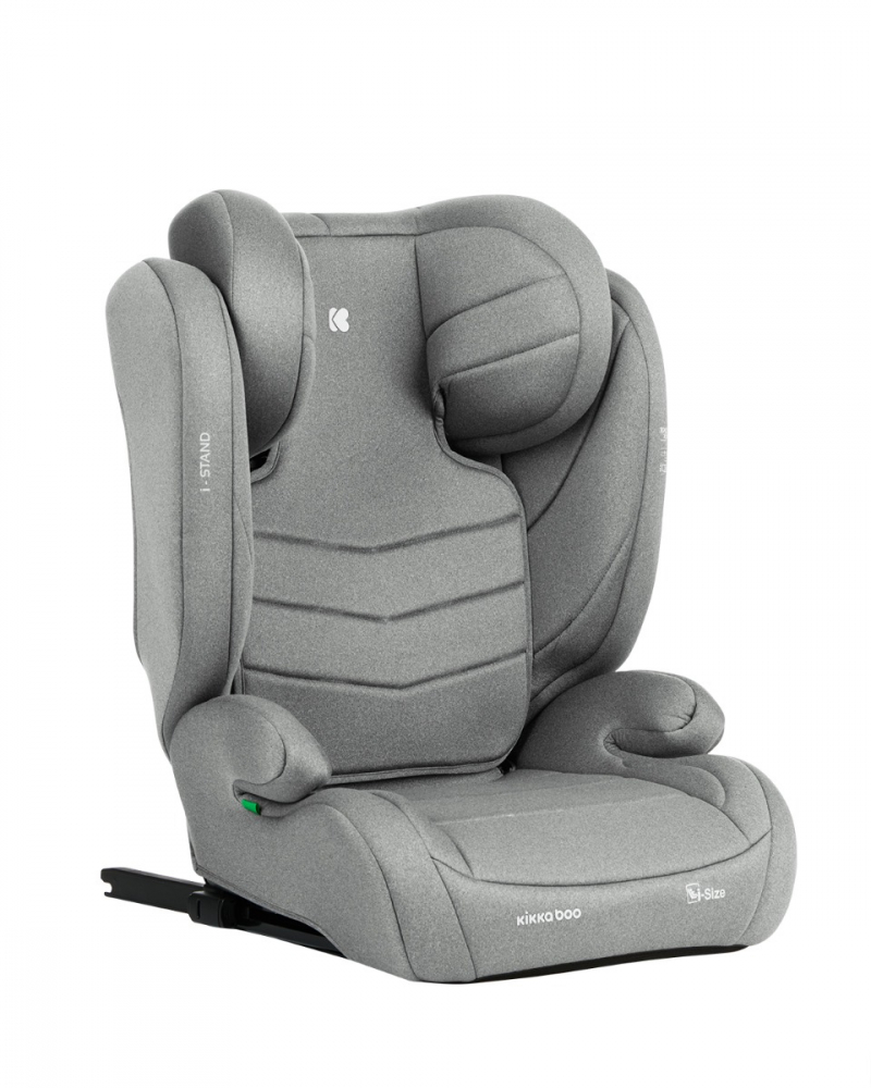 Scaun auto cu isofix KikkaBoo 100-150 cm i-Stand i-SIZE Light Grey - 4