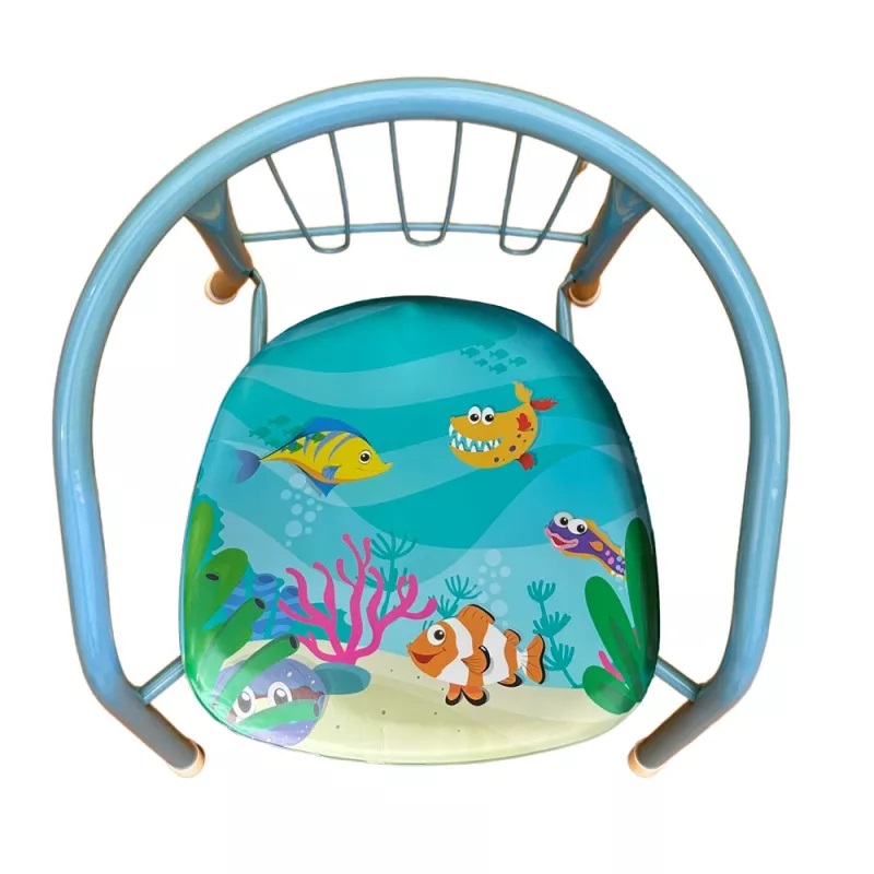 Scaunel din metal pentru copii Blue Ocean Fish - 1