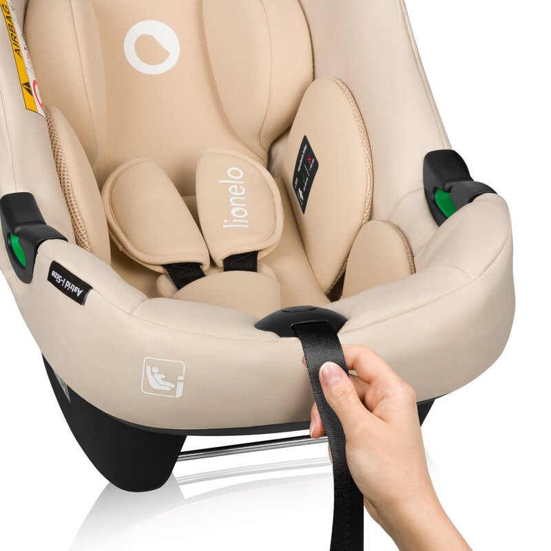 Scoica auto Lionelo i-Size Astrid include baza Isofix 0-13 kg bej - 2