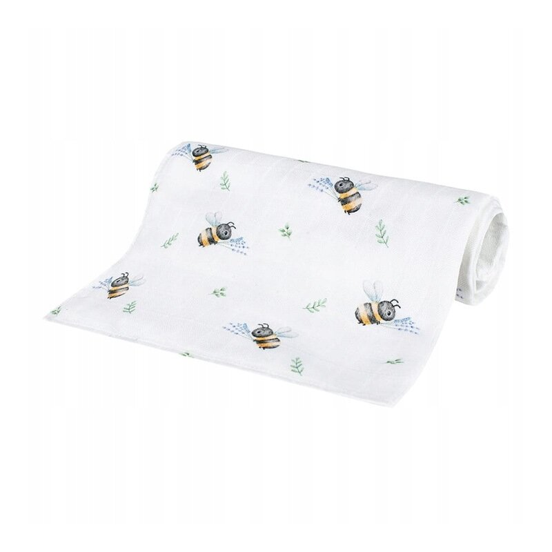 Scutec din bambus Bocioland Bees 75x75 cm multicolor - 3