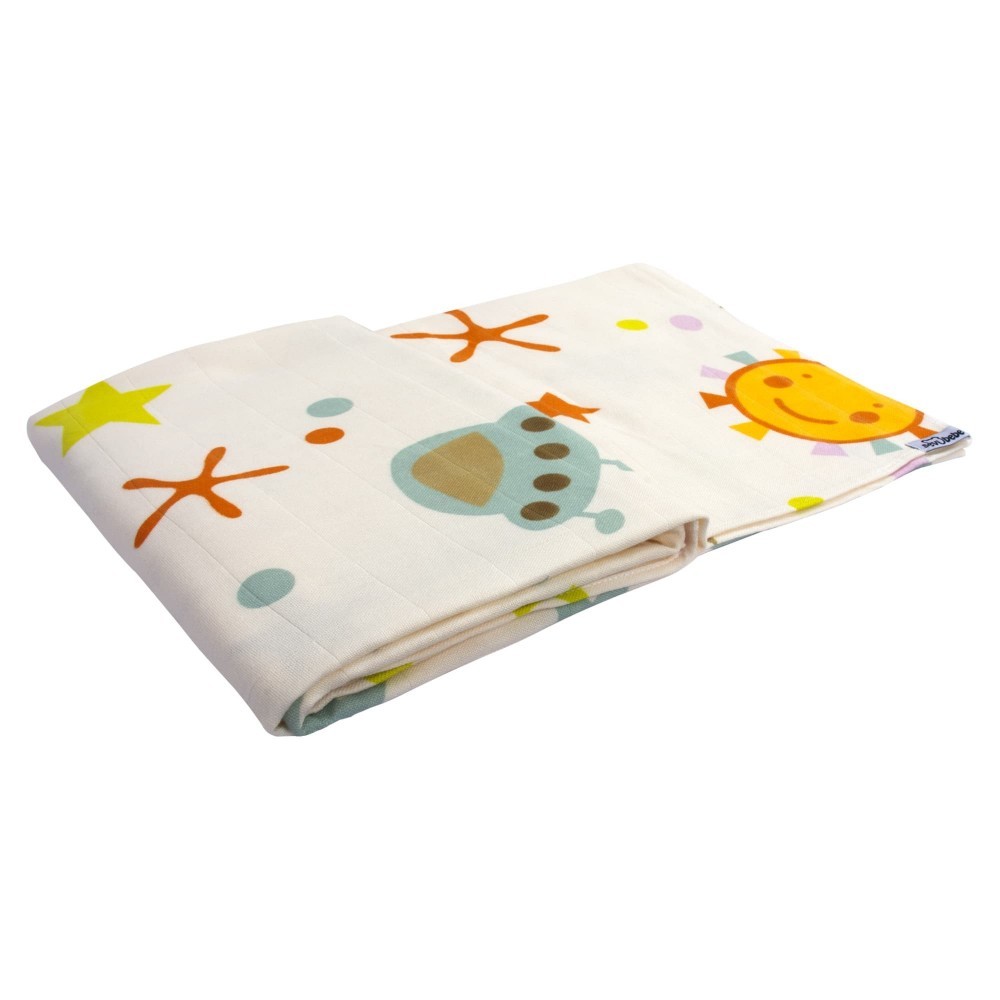 Set 2 museline din bumbac organic Sevibebe Space 70x55cm - 1 | YEO