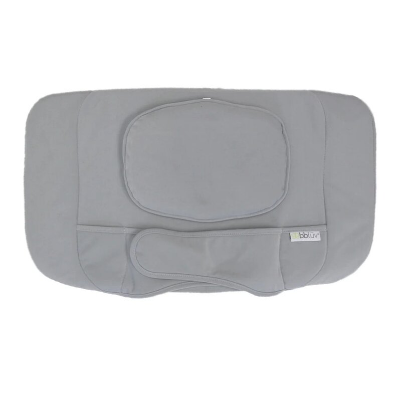 Set 3 perne ergonomice BBluv Ergo pentru cap gat si trunchi 8 functii inclinare 12 grade cu husa detasabila si lavabila 0 luni+ Grey