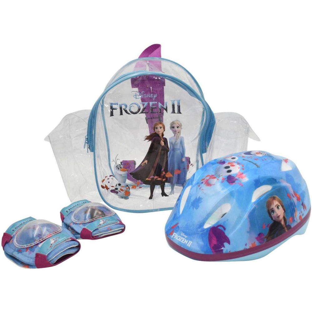 Set casca si protectii cotiere genunchiere Volare Frozen 2