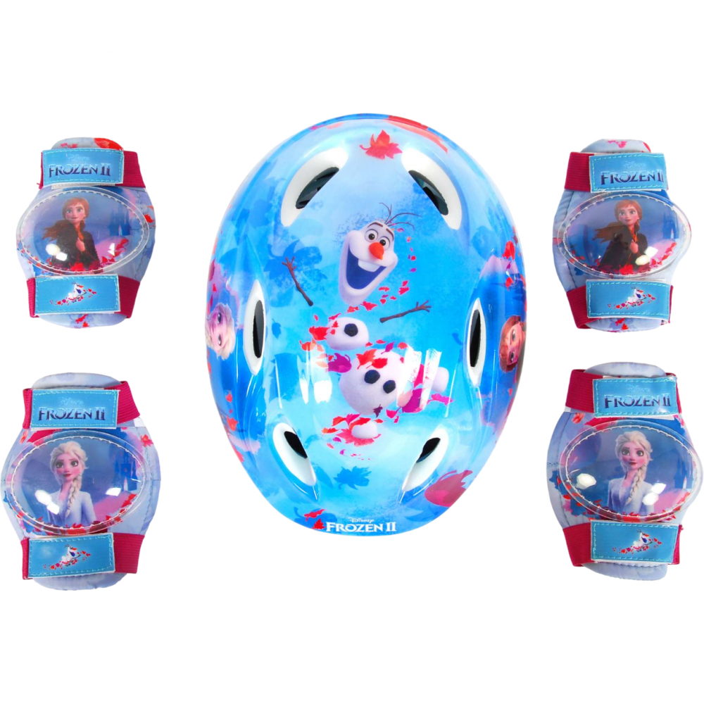 Set casca si protectii cotiere genunchiere Volare Frozen 2