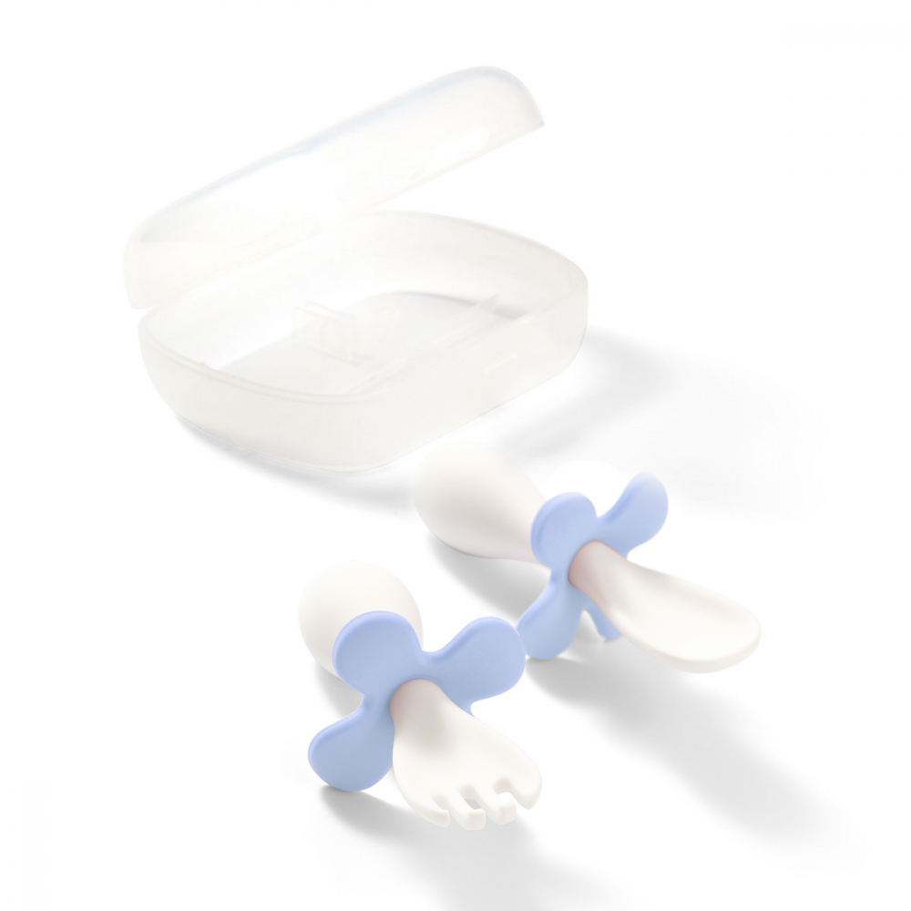 Set tacamuri ergonomice copii Babyono albastru deschis - 1 | YEO