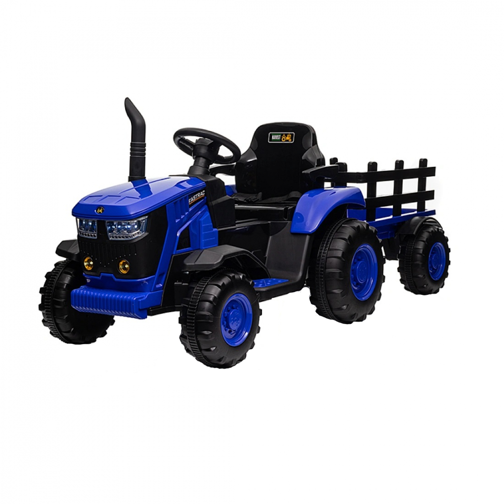 Tractor electric 12V cu remorca Nichiduta Track Blue - 2