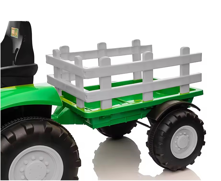 Tractor electric 12V cu remorca Nichiduta Track Green - 5