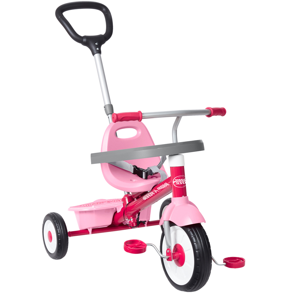 Tricicleta Radio Flyer 3 in 1 Stroll N Trike roz