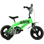 Bicicleta copii Dino Bikes 12 inch BMX negru si verde