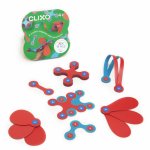 Joc magnetic de construit Clixo Itsy flamingo & turcoaz