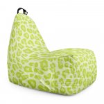 Fotoliu puf Bean Bag tip chill L leopard green