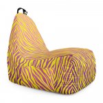 Fotoliu puf Bean Bag tip chill L zebra gradient bright