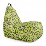 Fotoliu puf Bean Bag tip chill XL giraffe green