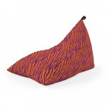 Fotoliu puf Bean Bag tip lounge zebra purple