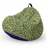 Fotoliu puf Bean Bag tip para L giraffe green