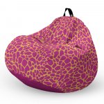 Fotoliu puf Bean Bag tip para XL giraffe pink