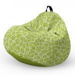 Fotoliu puf Bean Bag tip para XL leopard green