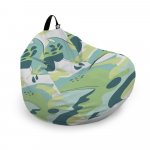 Husa fotoliu Puf Bean Bag tip Para XL fara umplutura Abstract Jungle Periglacial