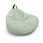 Husa fotoliu Puf Bean Bag tip Para XL fara umplutura Diamond green