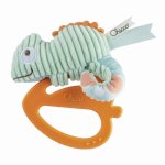 Jucarie 2 in 1 Chicco Cameleon My Sweet DouDou zornaitoare si inel gingival 3luni+