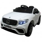 Masinuta electrica cu telecomanda 4 x 4 roti EVA Mercedes AMG GLC 63S R-Sport 3-6 ani alb