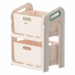 Organizator jucarii cu 2 compartimente Little Mom Beige