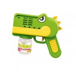 Pistol pentru baloane de sapun cu lumini Green Dino