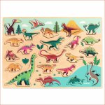 Puzzle lemn Djeco dinozauri