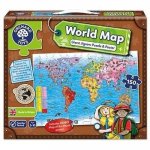 Puzzle si poster harta lumii World Map limba engleza 150 piese