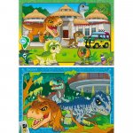 Puzzle Ravensburger exploratori Jurassic World 2x24 piese