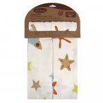 Set 2 museline din bumbac organic Sevibebe Space 70x55cm