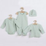 Set 4 piese New Baby din bumbac I am Mint marime 56