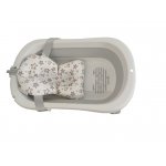 Set Cadita pliabila Little Mom cu Hamac pentru copii Grey