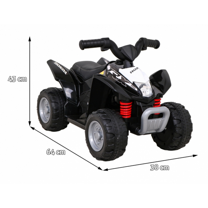 Atv electric Honda 250X TRX 64x38x43 cm negru - 5