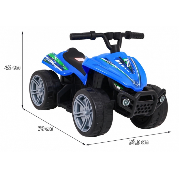 Atv electric Little Monster TR1805 70x38.5x42 cm albastru - 4