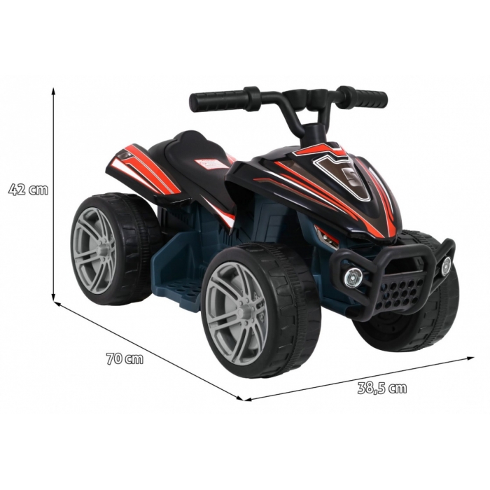 Atv electric Little Monster TR1805 70x38.5x42 cm negru - 2