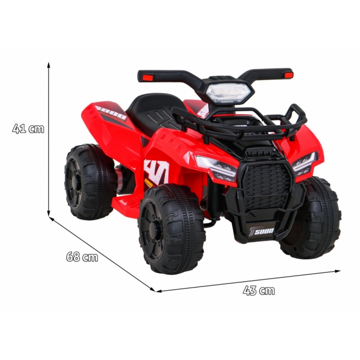 Atv electric Storm 68x43x41 cm rosu - 1