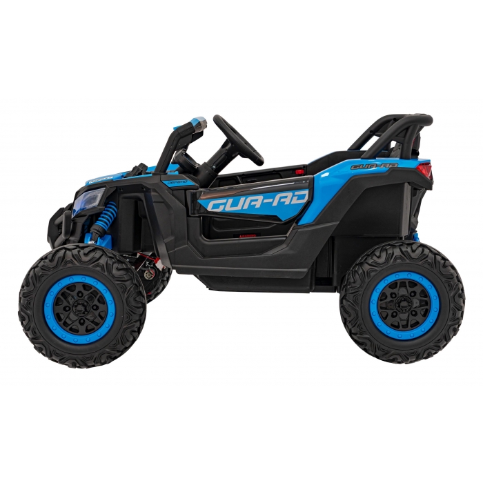 Atv electric cu telecomanda 4 x 4 Buggy Defend 106x75x59 cm albastru - 2