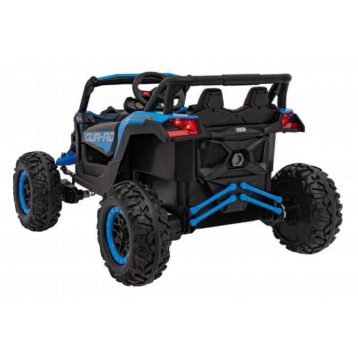 Atv electric cu telecomanda 4 x 4 Buggy Defend 106x75x59 cm albastru - 3