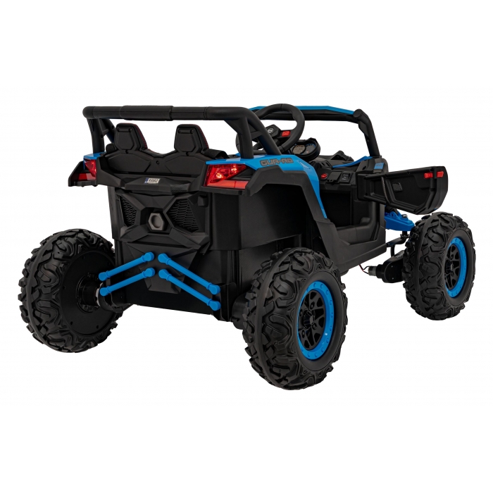 Atv electric cu telecomanda 4 x 4 Buggy Defend 106x75x59 cm albastru - 4