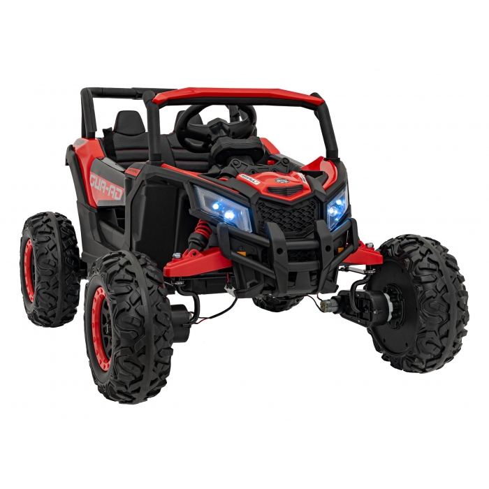 Atv electric cu telecomanda 4 x 4 Buggy Defend 106x75x59 cm rosu - 5