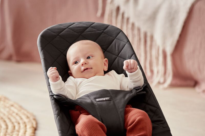 Balansoar Bliss BabyBjorn Black din tesatura matlasata cu aspect Clasic - 1