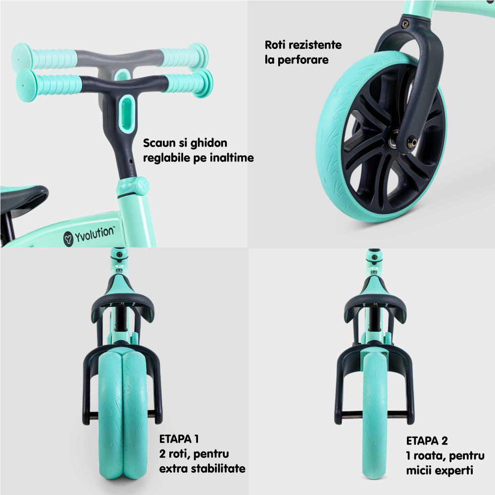 Bicicleta echilibru Yvolution Y Velo Junior green - 3