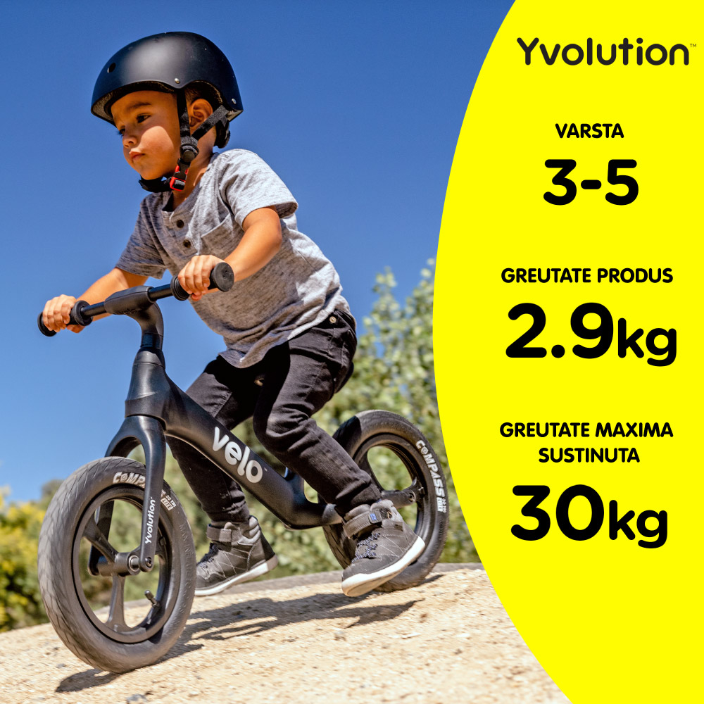 Bicicleta echilibru Yvolution Y Velo Pro black - 4