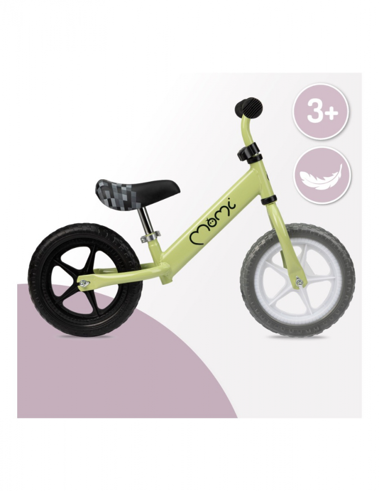 Bicicleta fara pedale Momi Fleet green - 3 | YEO